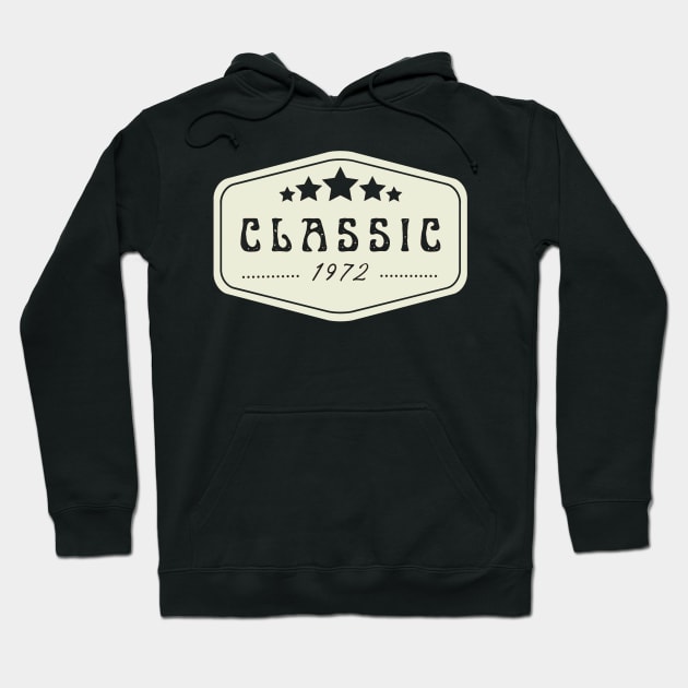 Classic 1972 Hoodie by Hunter_c4 "Click here to uncover more designs"